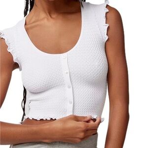 Urban Outfitters Out From Under Ida Seamless Lettuce-Edge Baby T-Shirt